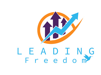 Leading Freedom Logo Design banner design business logo design creative logo design flat illustration logo design social media design unique logo design