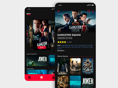 Movie App Design animation app apps branding design graphic design icon movie movie app movie design movies ui uidesign uiux ux uxdesign uxui web webdesign