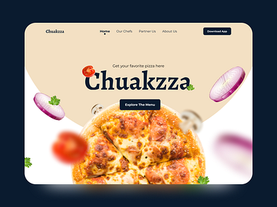 Chuakzza - Pizza Website app branding design figma graphic design illustration logo logos pizza pizza app pizza web prototype uiux uxdesign web web design web designer webdesign website website design