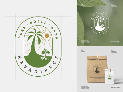 Kava Direct Logo branding coconutlogo design graphic design logo logodesign organic organiclogo