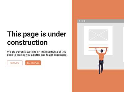 Under Construction Page 404 page illustration under construction