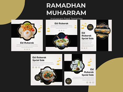 Instagram Feed - Ramadhan Muharram branding creative design fashion graphic presentation presentation layout presentation template presentations ramadhan