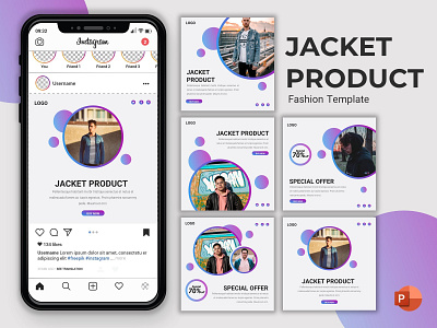 Instagram Feed - Jaket Product branding creative design fashion graphic presentation presentation layout presentation template presentations