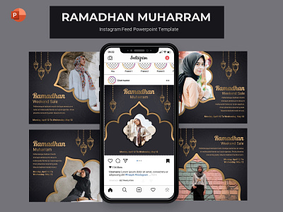 Instagram Feed - Ramadhan Muharram branding creative design graphic presentation presentation layout presentation template presentations ramadhan