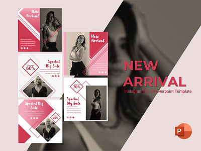 Instagram Feed New Arrival branding creative design fashion graphic presentation presentation layout presentation template presentations