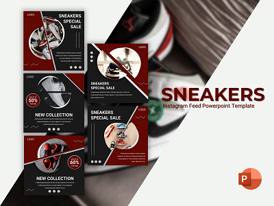Instagram Feed - Sneakers branding creative design fashion graphic presentation presentation layout presentation template presentations