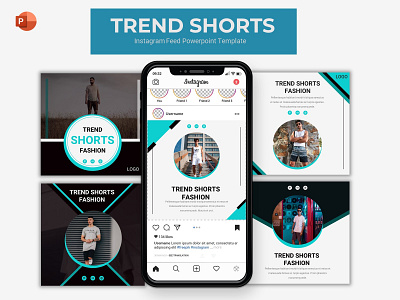 Instagram Feed - Trend Shorts branding creative design fashion graphic presentation presentation layout presentation template presentations