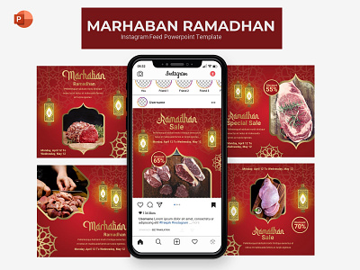 Intagram Feed - Marhaban Ramadhan branding creative design graphic presentation presentation layout presentation template presentations ramadan ramadhan