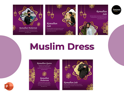 Instagram Feed Template - Muslim Dress branding creative design graphic instagram feed presentation presentation layout template