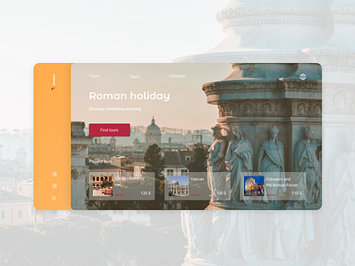 ROMAN HOLIDAY design ui ux web