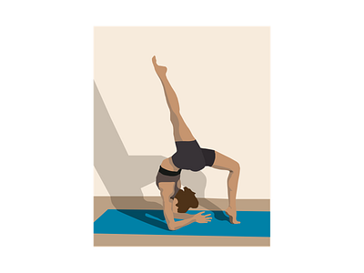 YOGA ILLUSTRATION flat illustra illustration logo practice yoga