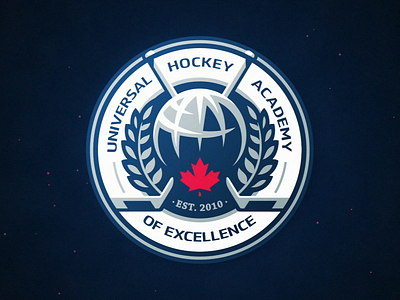 Universal Hockey 🏒 animation badge branding dlanid hockey identity illustration logo logotype reveal sports