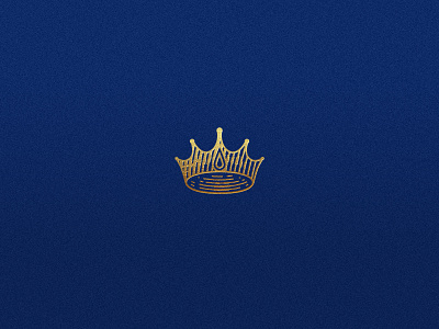 Crown 👑 badge blue branding crown design emboss engrave golden icon identity illustration label logo logotype monarch