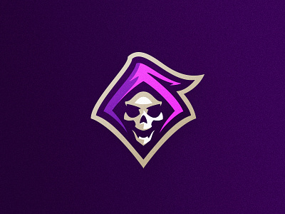 Reaper mascot badge branding dlanid esports icon identity illustration logo logotype mascot sports