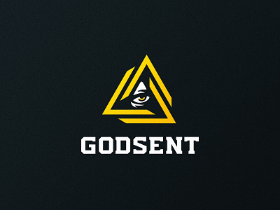 Godsent logo restyle badge branding csgo esports gaming godsent icon illustration logo logotype mascot sports