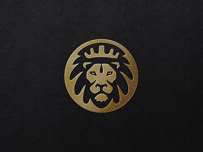 Grace Essentials logo badge branding crown design gold icon identity lion lion head logo logotype monarch water