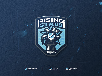 Rising Stars badge branding design esports gaming icon identity logo luminosity mascot rising stars sport sports