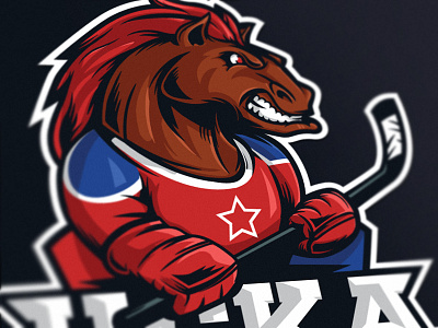 CSKA fun art brand cska horse logo mascot sports цска