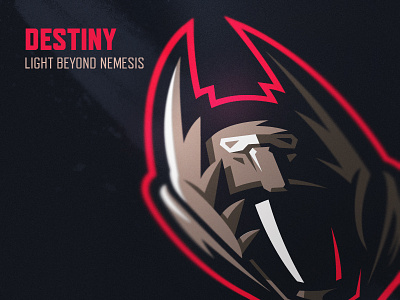 Light beyond nemesis branding design destiny esports gaming helmet light beyond nemesis logo mascot sports warlock