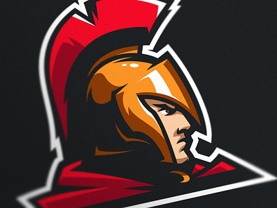 Spartlogo branding design esports gaming logo mascot spartan sport sports trojan warrior