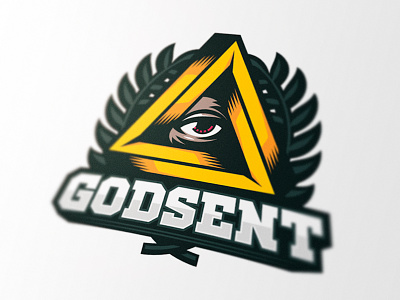 Godsent Logo branding esports eye of providence game godsent identity illuminati logo logotype mascot sports