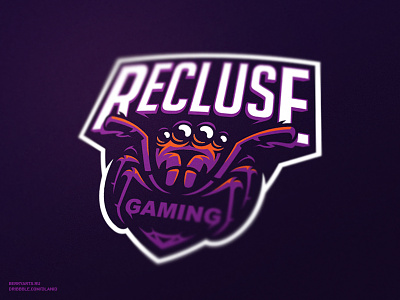 Recluse gaming logo branding esports game identity logo logotype mascot spider sport sports team