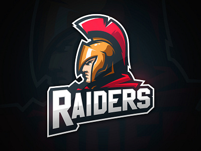 Raiders Logo branding design esports gaming logo mascot spartan sports trojan