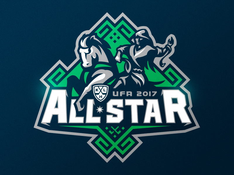 KHL All-Star Game 2017 ufa sports mascot logotype logo identity hockey branding all star all star game khl