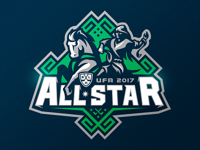 KHL All-Star Game 2017 all star all star game branding hockey identity khl logo logotype mascot sports ufa