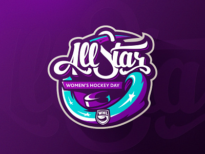 WHL All-Star Game all star branding design hockey identity logo puck sports
