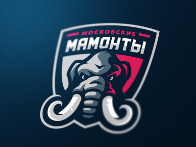 Moscow Mammoths - hockey team branding elephant esports game identity logo logotype mammoth mascot sport sports team