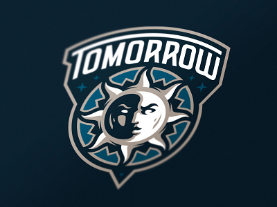 Tomorrow branding day identity logo logotype mascot night sport sports star sun