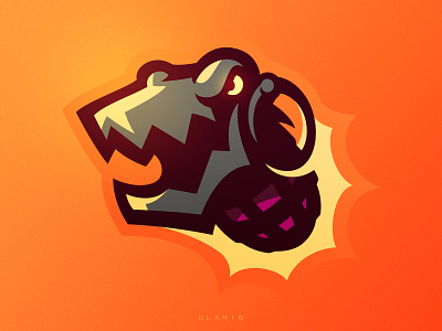 Flame Chomper bomb branding design explosion grenade identity league of legends clash logo mascot monster