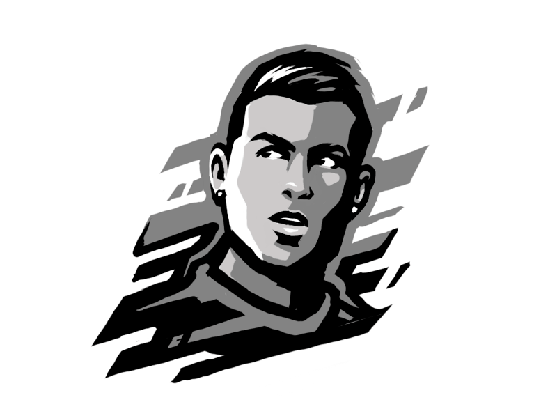 Heres a drawing i did of Cristiano Ronaldo  rdrawing