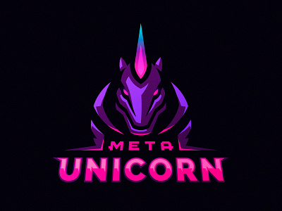 Meta unicorn 🦄 android color design dlanid futuristic horse identity logo mascot robot unicorn