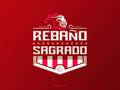 Rebaño Sagrado branding dlanid football hiwow identity illustration knight logo logotype mascot soccer sport sports vector warrior