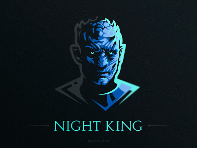Night King art artwork branding dead dlanid fanart game of thrones got hiwow ice identity illustration king logo night king