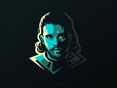 Jon art artwork branding dlanid fanart game of thrones got hiwow identity illustration jon jon snow logo logotype vector