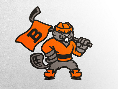 Beaver badge beaver branding design dlanid esports esports logo hockey identity illustration logo mascot sports sports logo