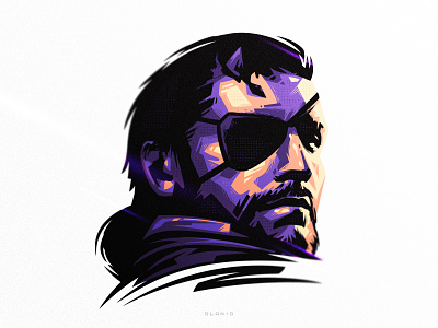 MGS5 art branding design dlanid gaming identity illustration metal gear metal gear solid mgs mgs5 minimal snake vector