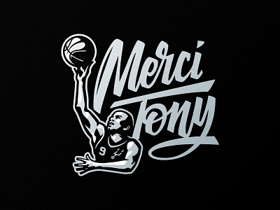 Merci Tony logo design