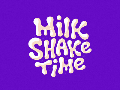 Milkshake time logo badge branding design icon identity lettering logo logotype milk milkshake