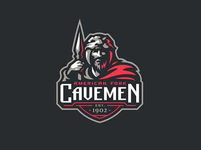 American Fork Cavemen branding cavemen dlanid icon identity illustration logo logotype mascot sport sports