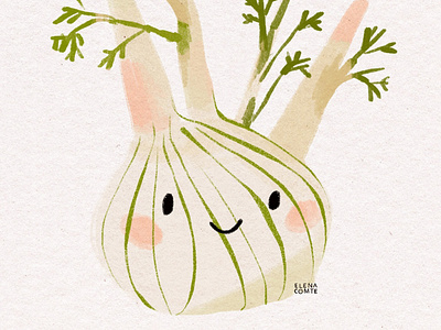 Gouache Vegetable Food Illustration