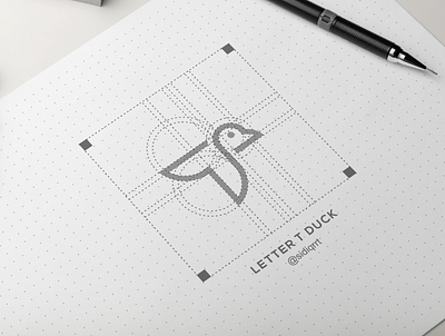 t duck animation branding design icon logo minimal