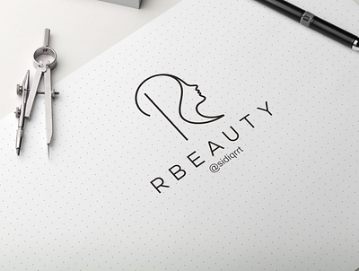 R beauty art branding clean design graphic design icon illustration logo minimal typography