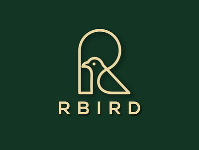 R + BIRD design graphic design icon illustration logo minimal typography vector