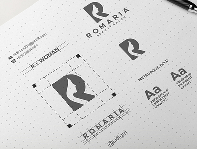 R + BEAUTY design graphic design icon illustration logo minimal typography