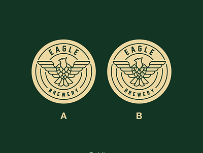 eagle brewery branding design graphic design icon illustration logo minimal typography