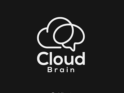 Cloud brain agency design graphic design icon illustration logo minimal typography vector